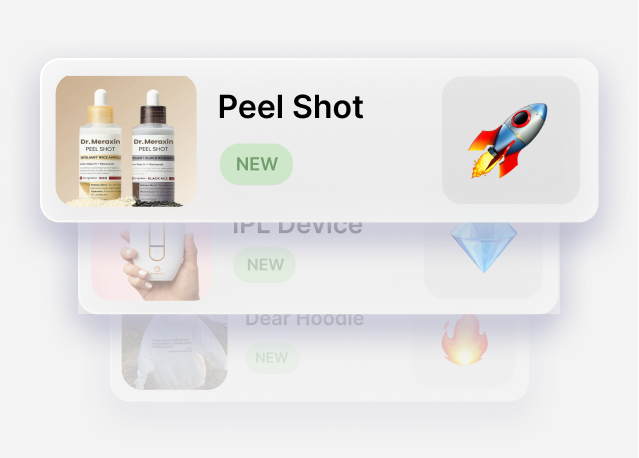ProductSniper trend feed with TikTok, AliExpress, Amazon signals.